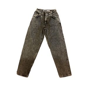 Vintage Levi’s Silvertab Student Fit 27x30 Made in the USA black acid wash jeans